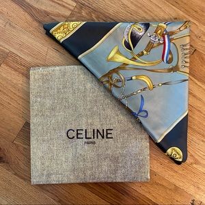 Vintage Celine Silk Scarf